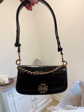 Tory Burch Britten Embossed Convertible Crossbody